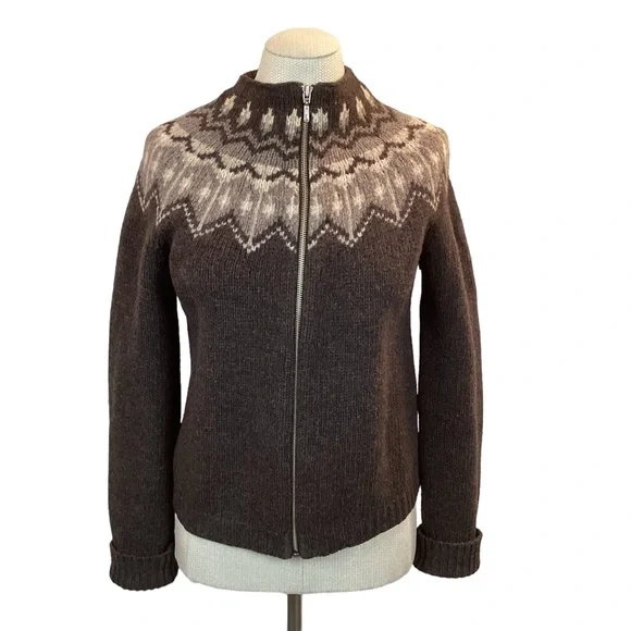 Fair Isle Nordic 100% Lambswool Sweater - Picture 8 of 8